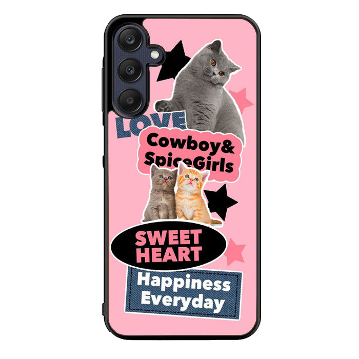 Cat Sweet Heart FORL0010 Samsung Galaxy A15 A25 A35 A55 5G Case