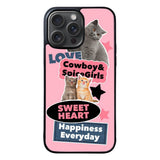 Cat Sweet Heart FORL0010 iPhone 15 Pro Max Case