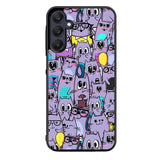 Cat Purple Pattern FORL0064 Samsung Galaxy A15 A25 A35 A55 5G Case