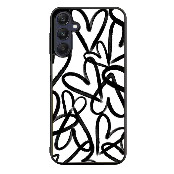 Love Black White FORL0119 Samsung Galaxy A15 A25 A35 A55 5G Case