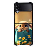 Cute Rabbit FORL0125 Samsung Galaxy Z Flip 5 , Z Flip 4 , Z Flip 3 , Z Fold 5 , Z Fold 4 , Z Fold 3 5G Case