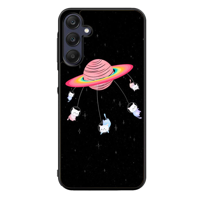 Cat Play Planet FORL0145 Samsung Galaxy A15 A25 A35 A55 5G Case