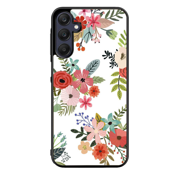 Flowers Pattern FRL0185 Samsung Galaxy A15 A25 A35 A55 5G Case