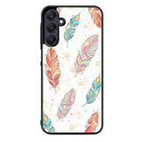 Boho Feather FRL0212 Samsung Galaxy A15 A25 A35 A55 5G Case