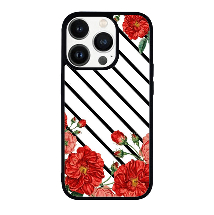 Flowers Line FRL0282 iPhone 14 Pro Max | iPhone 14 Pro | iPhone 14 Plus | iPhone 14 Case