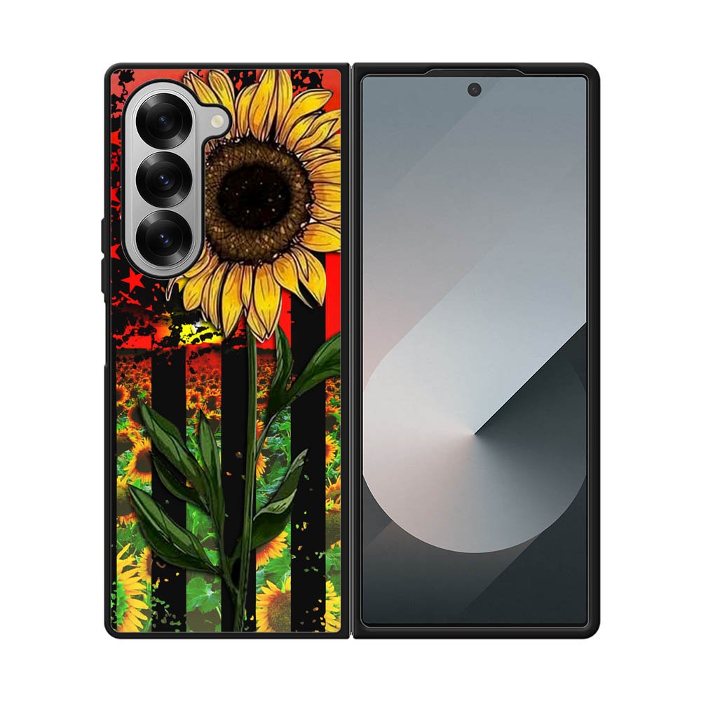 Botanica Sunflower US Flag FRL0334 Samsung Galaxy Z Fold 7 5G Case