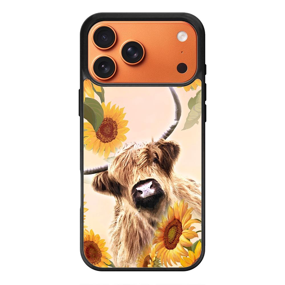 Highland Cow Sunflower FRL0335 iPhone 17 Pro Case