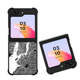 Custom New York City Map FRL0341 Samsung Galaxy Z Flip 5 , Z Flip 4 , Z Flip 3 , Z Fold 5 , Z Fold 4 , Z Fold 3 5G Case