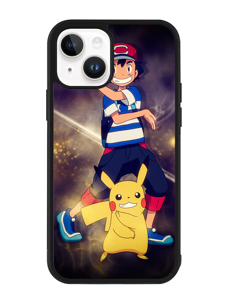 Pokemon Ash And Pikachu iPhone 15 Plus Case OV9391