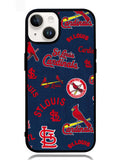 St Louis Cardinals Pattern iPhone 14 Plus Case OV9208