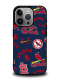 St Louis Cardinals Pattern iPhone 15 Pro Case