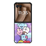 Happy BT21 Motorola Moto RAZR Plus 2025 Case OV9311