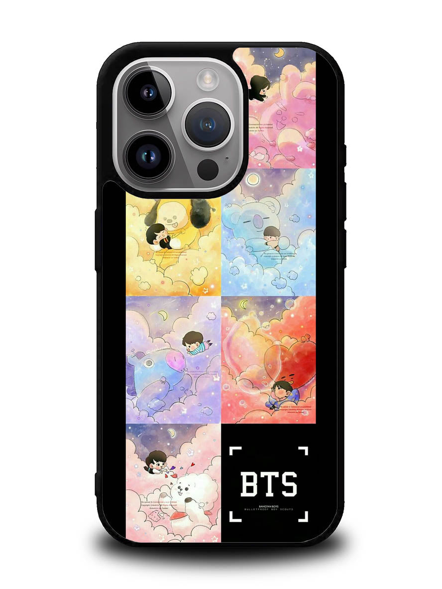 BTS Army BT21 iPhone 15 Pro Case OV9302