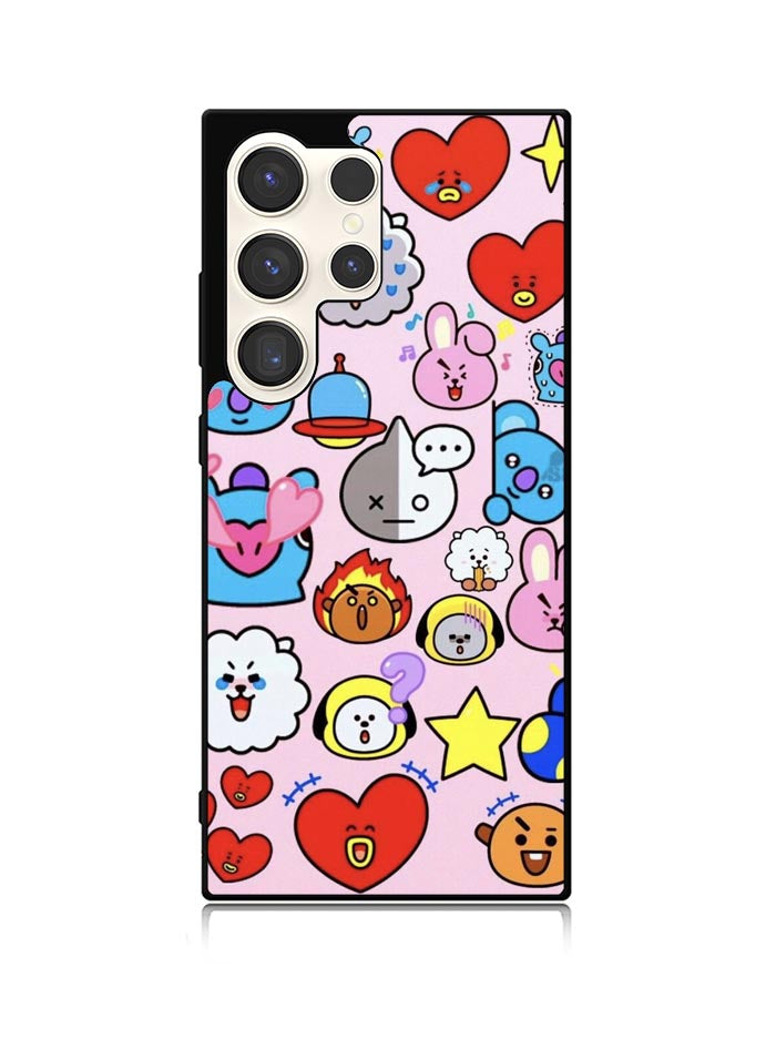 Pattern BT21 Cute Samsung Galaxy S23 Ultra 5G Case QC9288