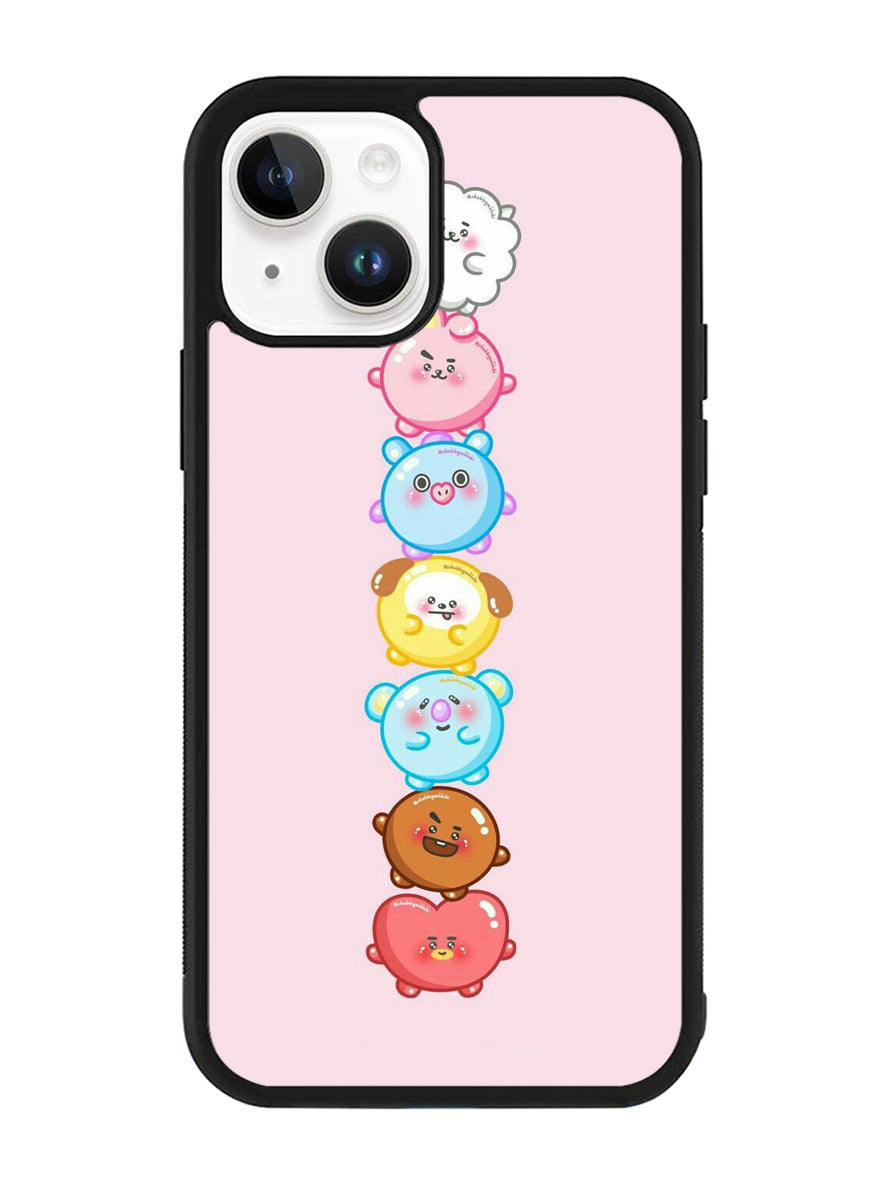 Kawaii Cute BT21 iPhone 15 Plus Case OV9294
