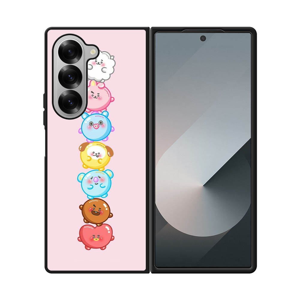 Kawaii Cute BT21 Samsung Galaxy Z Fold 7 5G Case OV9294