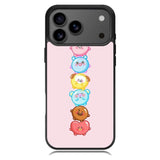 Kawaii Cute BT21 iPhone 17 Pro Case OV9294