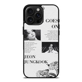 Life Goes On Jungkook iPhone 16 Pro Case OV9291