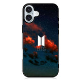 BTS Logo Nebula iPhone 16 Plus Case QC9278