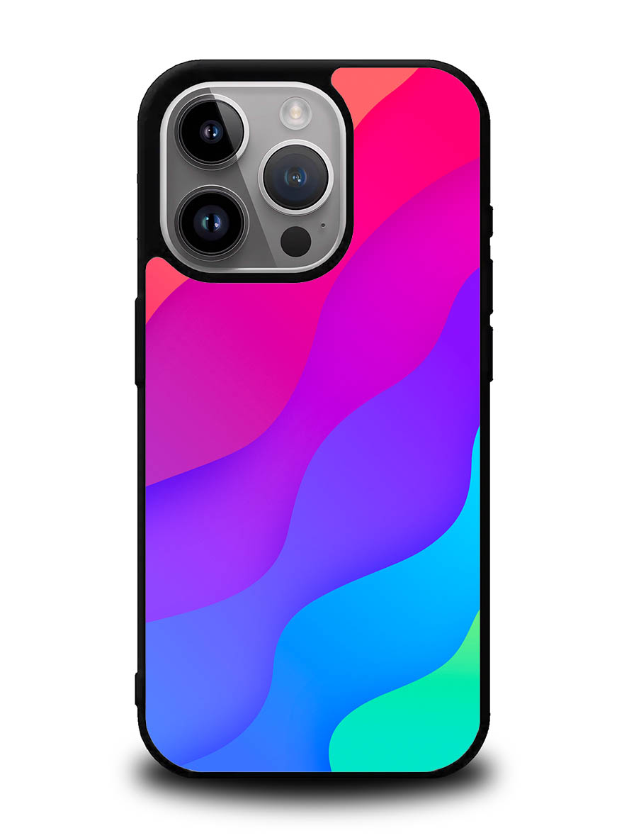 Rainbow Wave iPhone 15 Pro Case OV8574