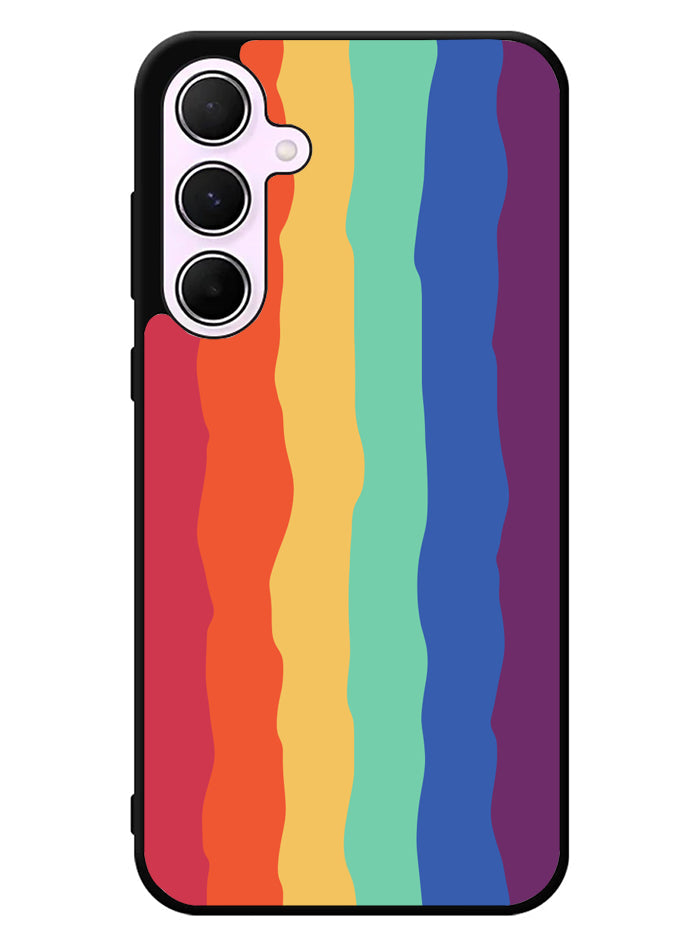 Pride Rainbow Stripes Samsung Galaxy A55 5G Case
