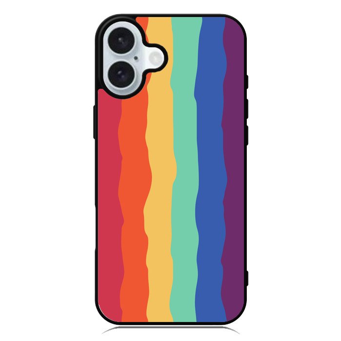 Pride Rainbow Stripes iPhone 16 Plus Case