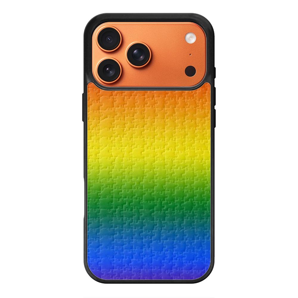 Puzzle Rainbow iPhone 17 Pro Case OV8577