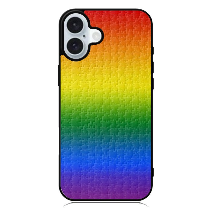 Puzzle Rainbow iPhone 16 Plus Case QC8577