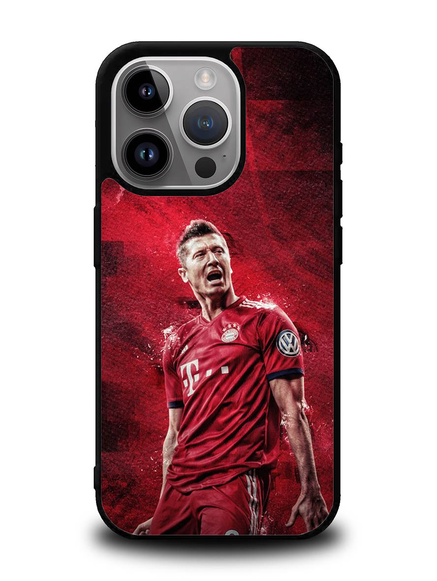 Bayern Munchen Lewandowski iPhone 14 Pro Case QC8591