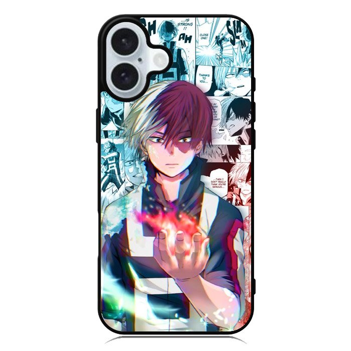 Burn Todoroki Shoto iPhone 16 Plus Case QC9252
