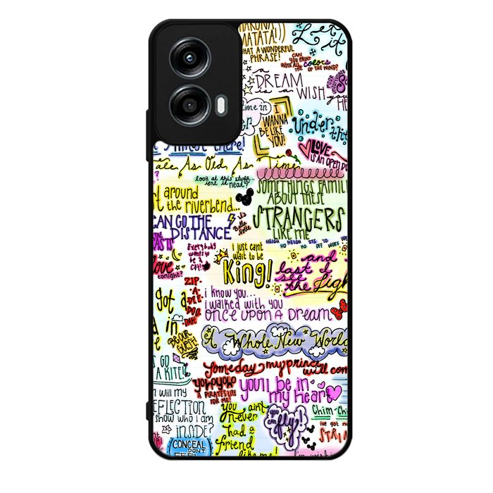 Disney Song Lyrics Motorola Moto G Play 2024 Case OV4702