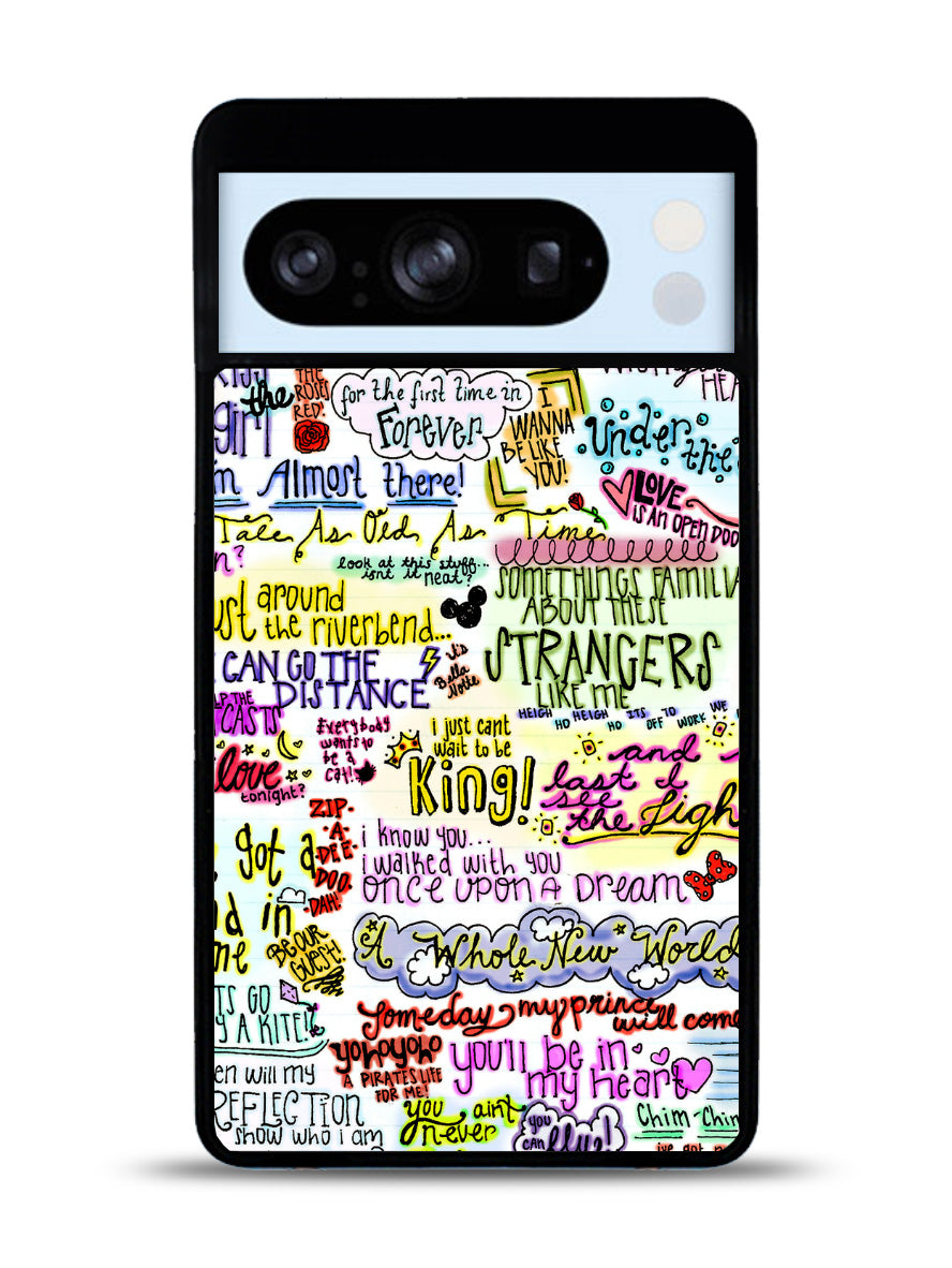 Disney Song Lyrics Google Pixel 8 Pro Case QC4702