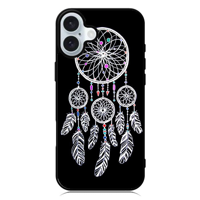 Black Dream Catcher iPhone 16 Plus Case QC4163