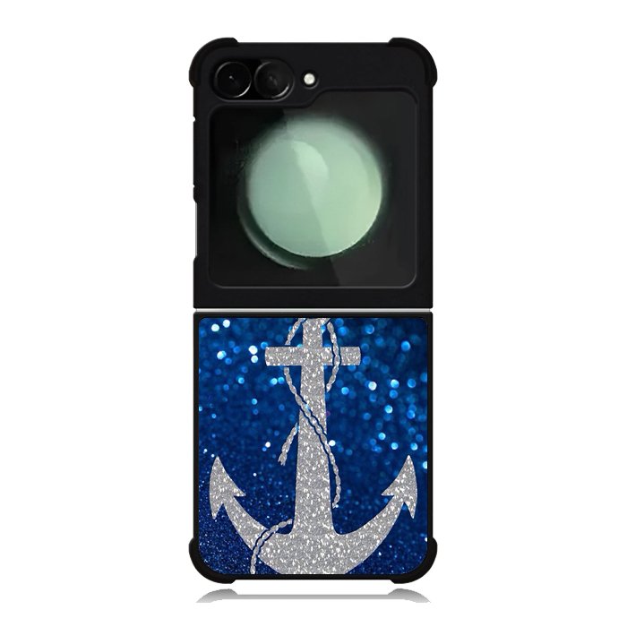 Blue Glitters Anchor Samsung Galaxy Z Flip 6 5G 2024 Case OV4188