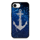Blue Glitters Anchor iPhone 16e Case OV4188