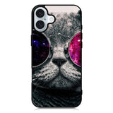 Cat Glasses iPhone 16 Plus Case QC4396