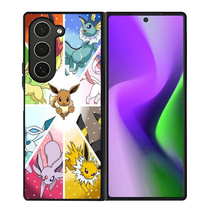 Pokemon Eevee Wallpaper Samsung Galaxy Z Fold 6 Case