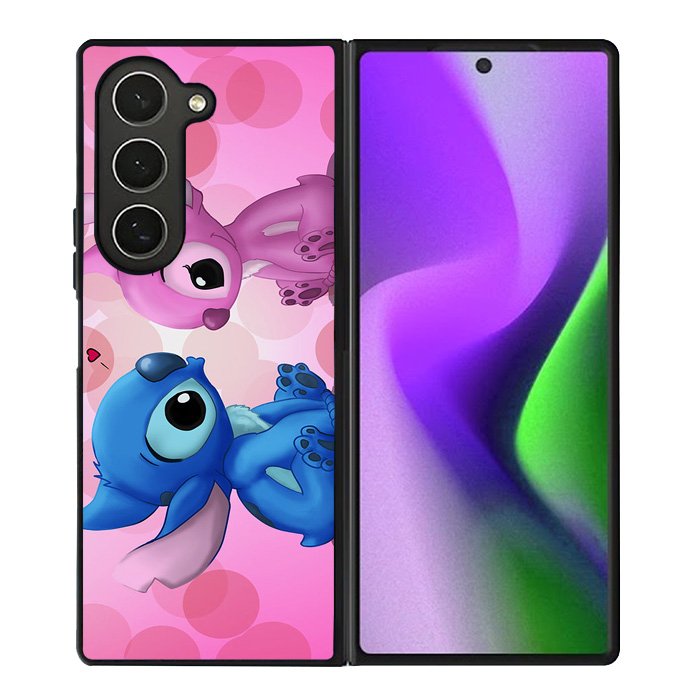 Stitch Pink And Blue 2nd Samsung Galaxy Z Fold 6 Case
