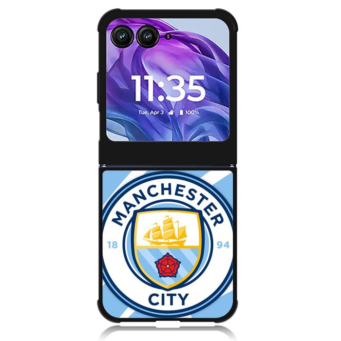 Manchester city Logo Motorola Moto Razr Plus 2024 , Moto Razr+ 2024 Case OV3429