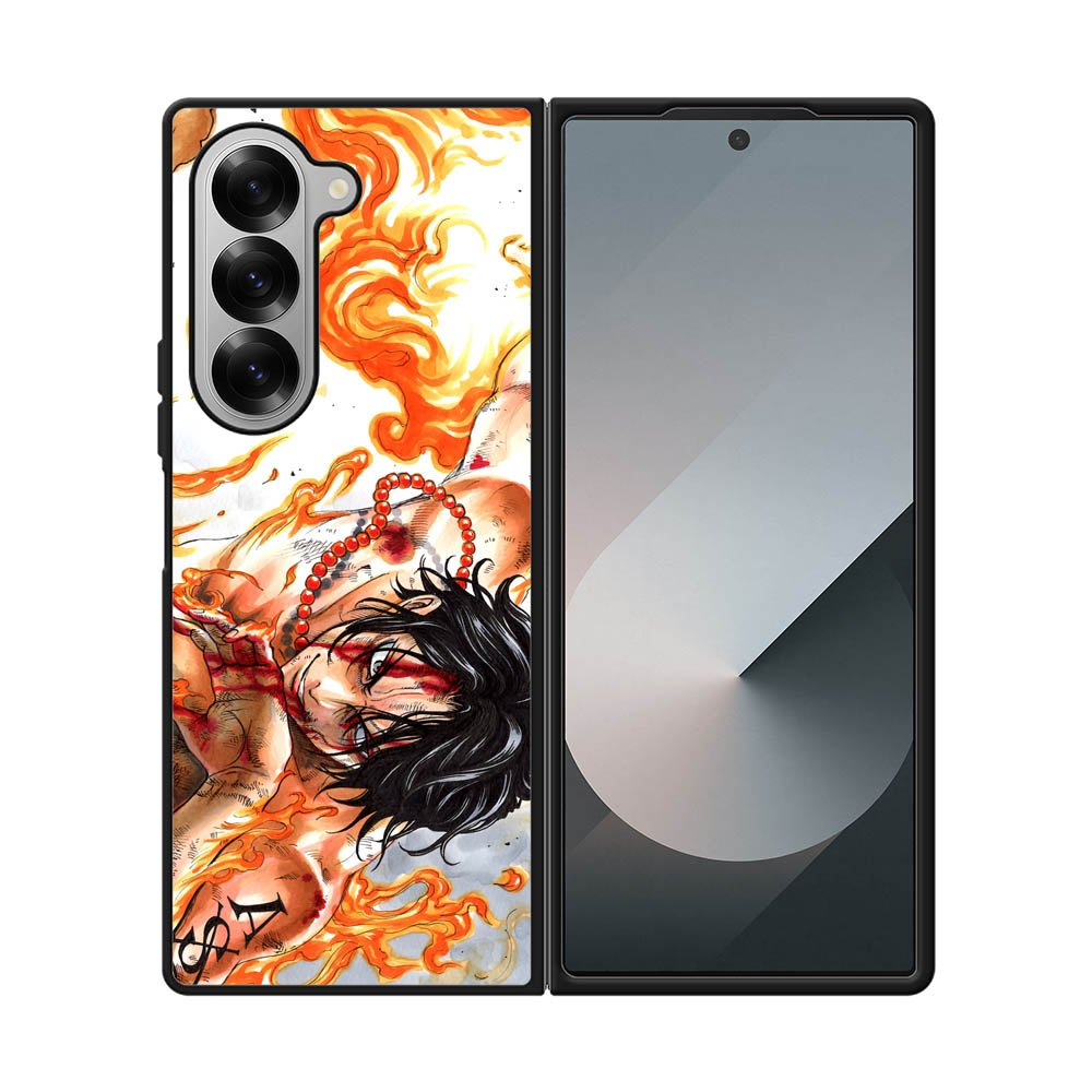 One Piece Fire Samsung Galaxy Z Fold 7 5G Case OV2985