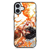 One Piece Fire iPhone 16 Plus Case QC2985