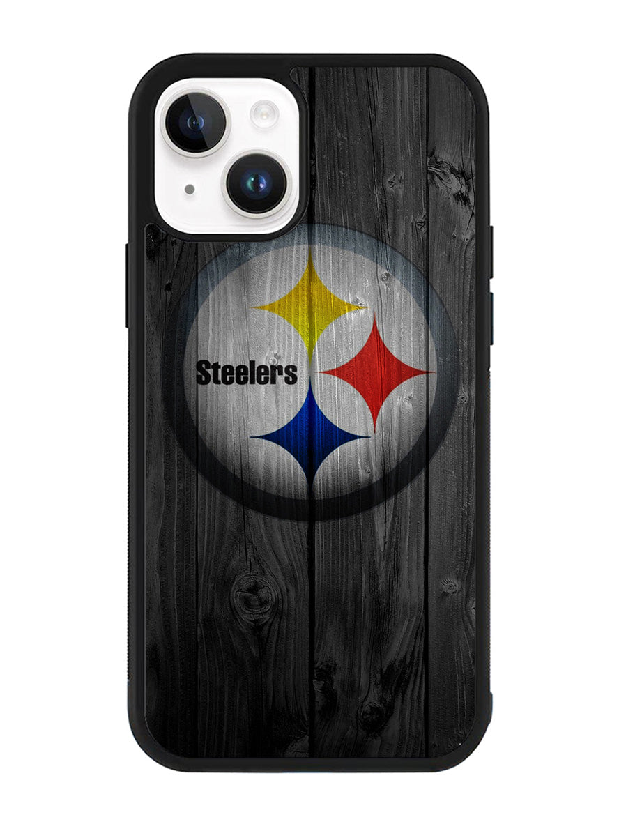 Pittsburgh Steelers Wood iPhone 15 Case OV2863