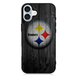 Pittsburgh Steelers Wood iPhone 16 Plus Case QC2863