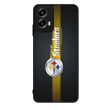 Pittsburgh Steelers Carbon Metal Motorola Moto G Play 2024 Case OV2875