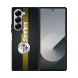 Pittsburgh Steelers Carbon Metal Samsung Galaxy Z Fold 7 5G Case OV2875