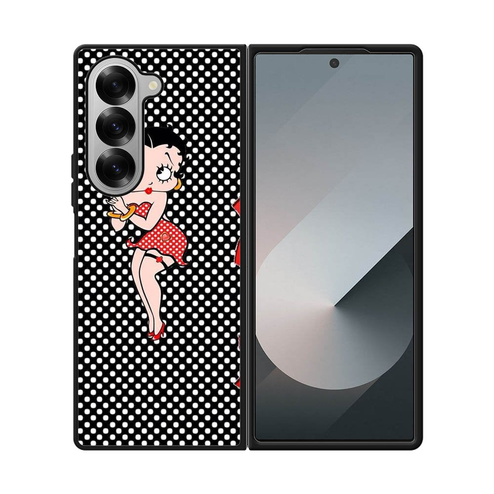 Cartoon Character Betty Boop Samsung Galaxy Z Fold 7 5G Case QC4406