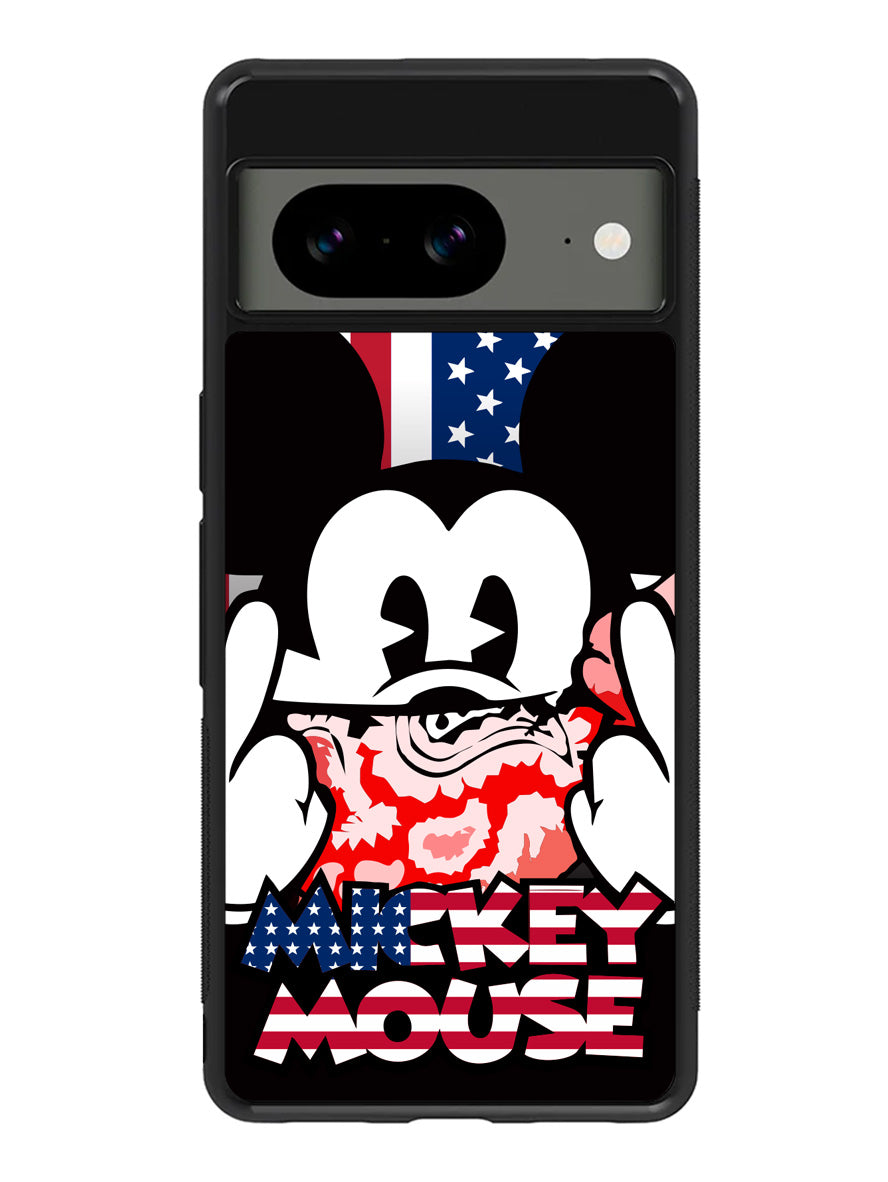 Mickey Mouse America Flag Google Pixel 8A Case QC3267