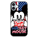 Mickey Mouse America Flag iPhone 16 Plus Case QC3267