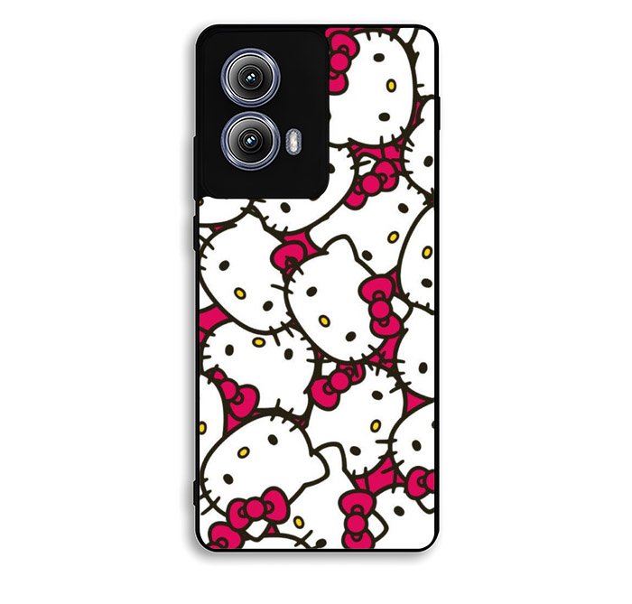 Hello Kitty Face Pattern Motorola Moto Edge 2024 Case OV6121