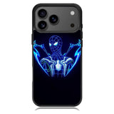 Spiderman Neon Blue iPhone 17 Pro Case OV2480